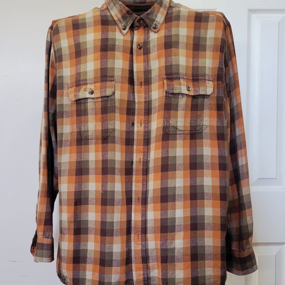 Mens Outdoor Life Multicolored Flannel Shirt.